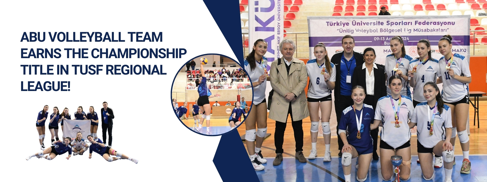 Abu Volleyball Team Earns The Championship Title In Tusf Regional League
