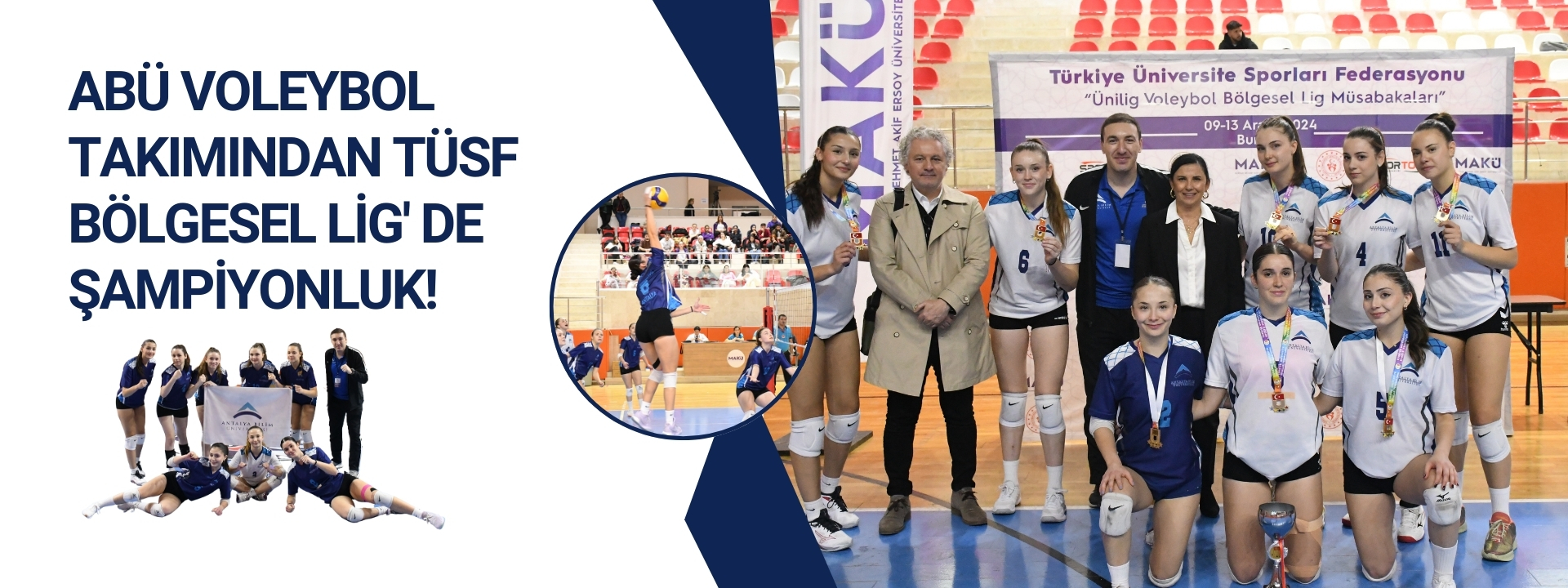 Abu Voleybol Takimindan Tusf Bolgesel Lig De Sampiyonluk