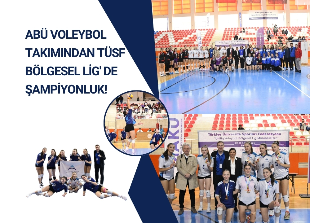 Abu Voleybol Takimindan Tusf Bolgesel Lig De Sampiyonluk