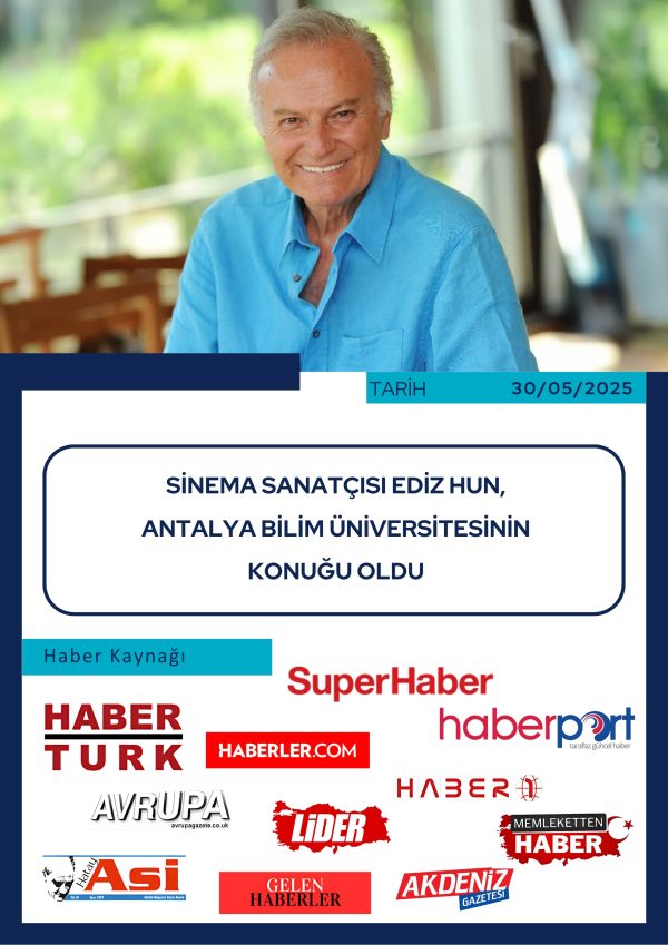 Sinema sanatçısı Ediz HUN, Antalya Bilim Üniversitesinin konuğu oldu