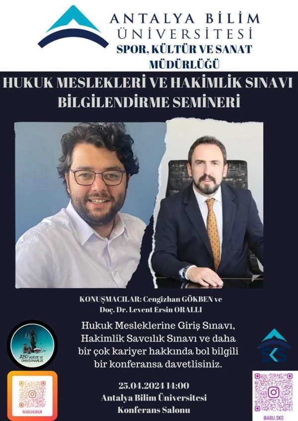 Hukuk Meslekleri ve Hakimlik Sınavı Bilgilendirme Semineri