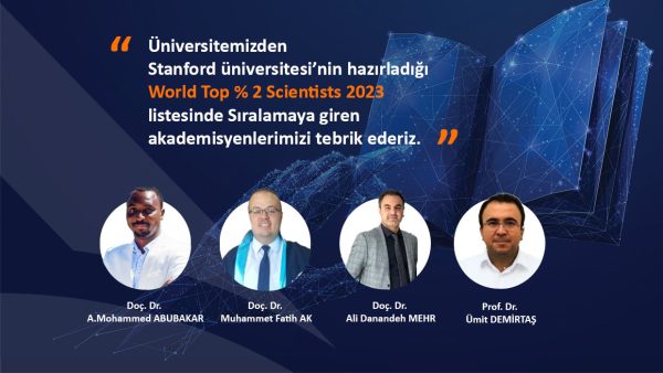 World Top % 2 Scientists 2023 listesinde Antalya Bilim Üniversitesi’nden 4 Bilim insanı yer aldı