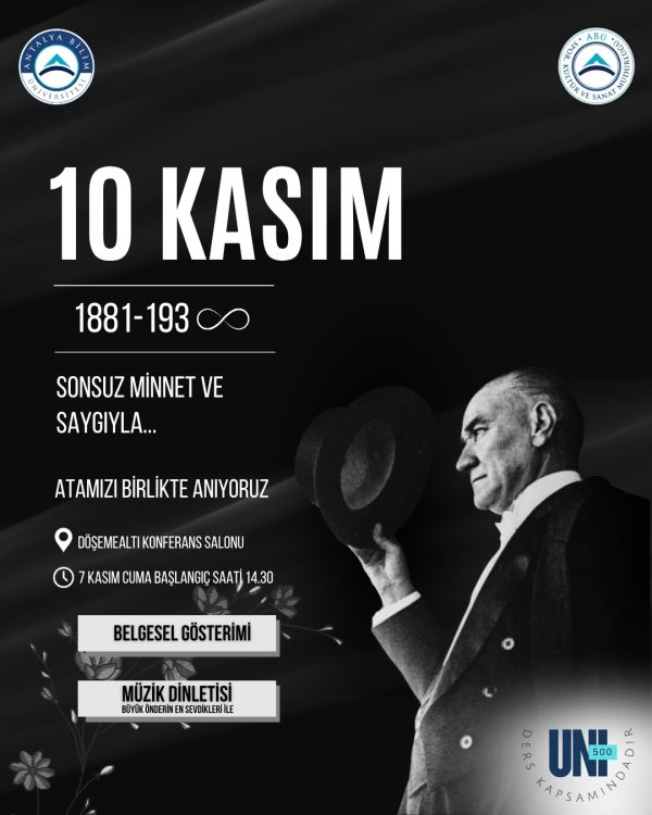 10 Kasım Atatürk'ü Anma Programı