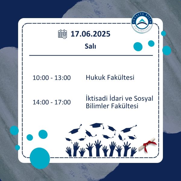 2025 Mezuniyet Töreni Programı