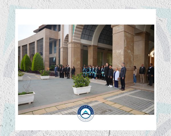 Antalya Bilim Üniversitesi olarak 10 Kasım’da Gazi Mustafa Kemal ATATÜRK’ü saygı duruşuyla andık