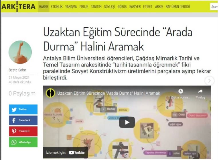 Mimaride ve Tasarımda Sovyet Konstrüktivizm (31.05.2021)