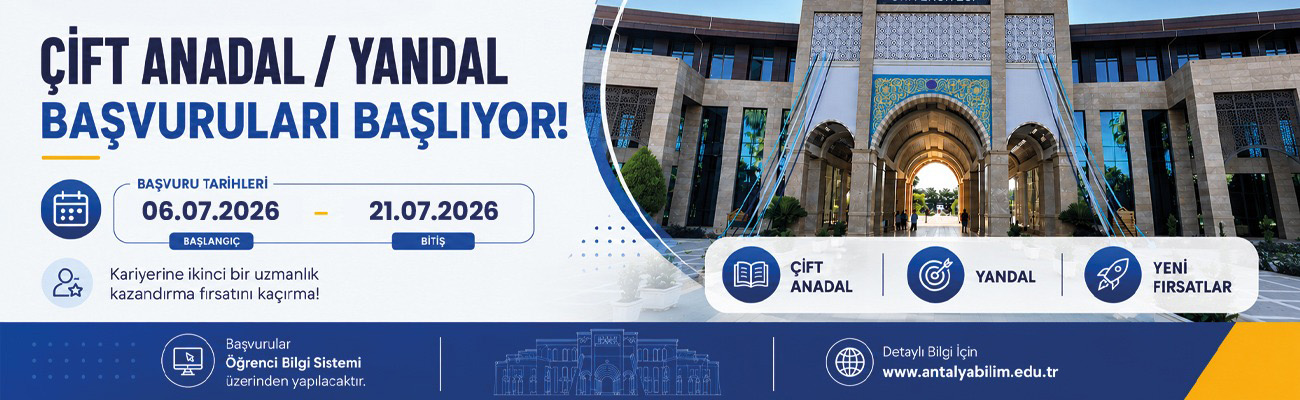 2026-2027 Çift Anadal Yandal Başvuruları Başlıyor