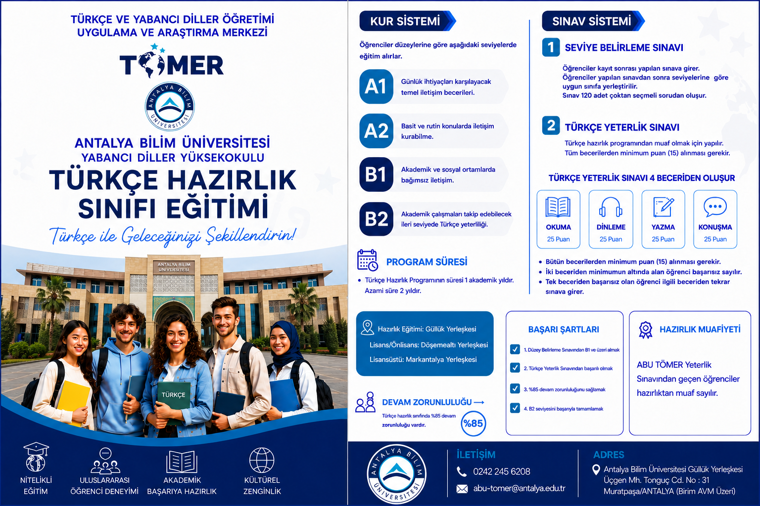 Türkçe Hazırlık Bölümü Eğitimi